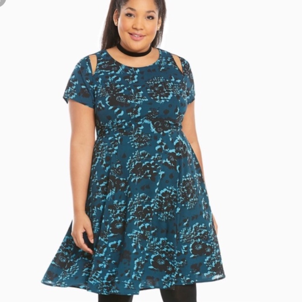 Torrid Flower Printed Dress